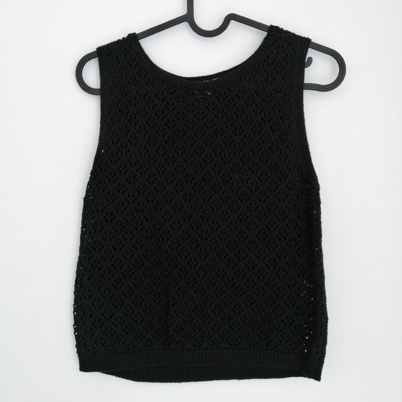 TWIK Black crochet top - Picture 1 of 2